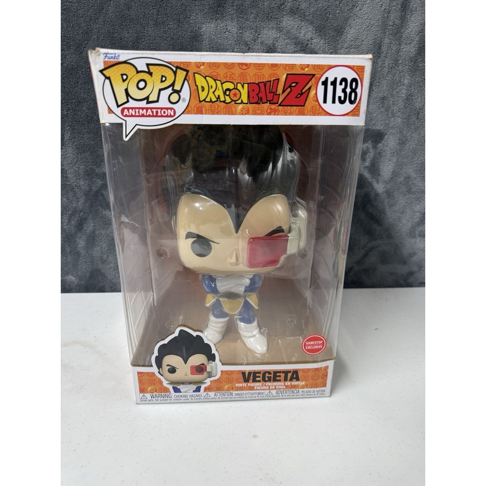 Funko Pop! Vinyl Jumbo 10 in: Dragon Ball - Vegeta - GameStop (Exclusive) #1138 - Picture 1 of 5